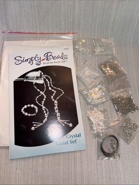Simply Beads Kit of the Month Club Square Crystal Lariat Set